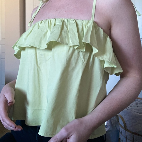 Green Crop Top - Picture 1 of 4